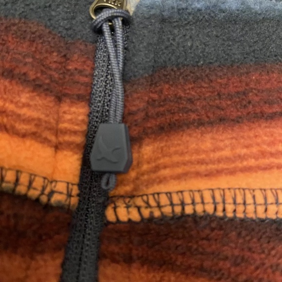 Eddie Bauer Performance Pullover High Collar Quarter Zip Front Fiesta Top - Picture 5 of 6